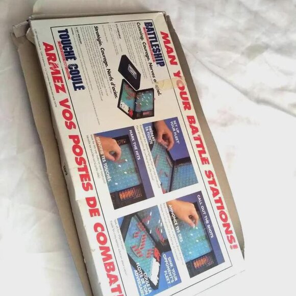 Battleship The Classic Naval Combat Game 1991 Vintage Antique by Milton Bradley - Picture 11 of 11
